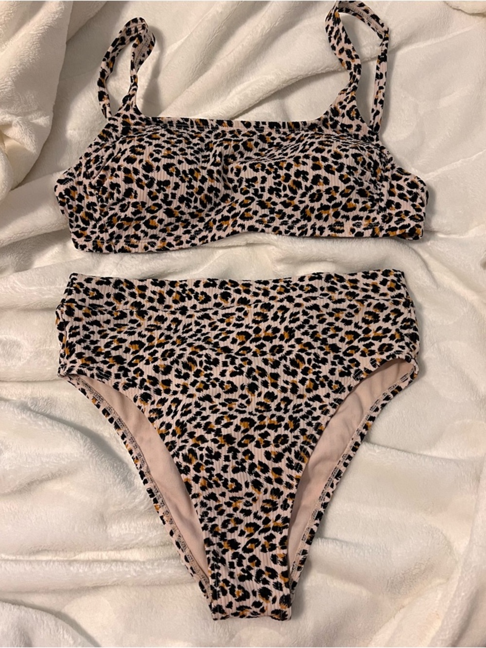 Xhilaration Leopard High-Waist Bikini Set m/d/dd